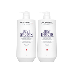 Goldwell - Just Smooth - Shampoo 1000ml & Conditioner 1000ml