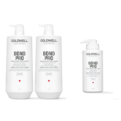 Goldwell - Bond Pro - Shampoo 1000ml & Conditioner 1000ml & Treatment 500ml