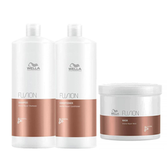 Wella - Fusion - Shampoo 1000ml & Conditioner 1000ml & Mask 500ml