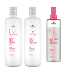 Schwarzkopf - Color Freeze - Shampoo 1000ml & Conditioner 1000ml & Spray Conditioner 400ml