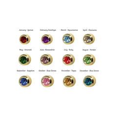 G/P Bezel Birthstone Studs Assorted