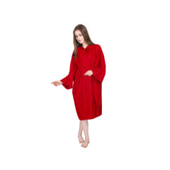 Dolly Red Sleeved Tie Neck
