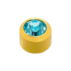 G/P Bezel Birthstone Studs December Mini