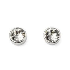 Stainless April Birthstone Studs