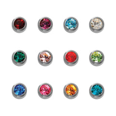 Birthstone Studs Assorted Regular