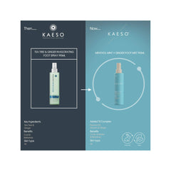Kaeso Pedicure - Tea Tree & Ginger Breeze Invigorating Foot Spray
