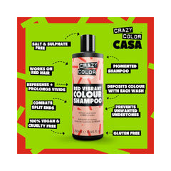 Crazy Color Shampoo Red