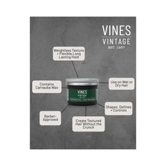 VINES VINTAGE - BARBER RANGE - Texturising Cream 125ml