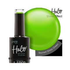 Halo Gel Polish Stained Glass Green 8ml - Sheer Jelly Gel Polish