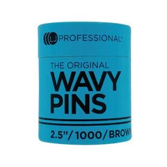 LJ PROFESSIONAL - PINS - 2.5" Wavy Pins - Brown (1000pcs)