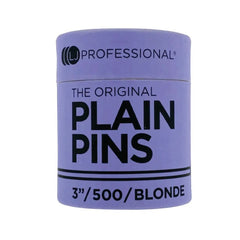 LJ PROFESSIONAL - PINS - 3" Plain Pins - Blonde (500pcs)