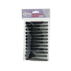 DMI - ESSENTIALS - Aluminium/Plastic Clips - Black (12pcs)