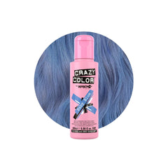 Crazy Color Baby Blue Nourishing Semi Permanent Hair Dye - Vibrant Shades 100ml