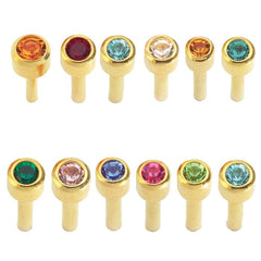 Caflon G/P Birthstone Clawset Stud Assorted Mini