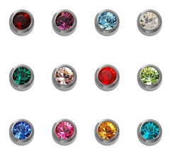 Caflon Titanium Birthstones Studs Assorted Mini
