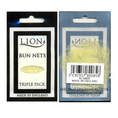 Lion Bun Nets Blonde 12x3pk