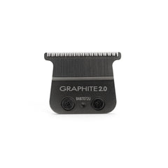 A close-up image of a BaByliss PRO graphite T-blade replacement trimmer blade.
