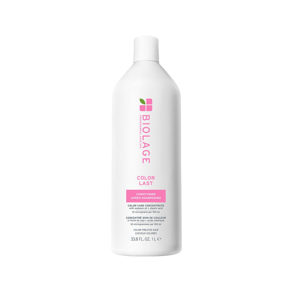 A 1000ml bottle of Color last Conditioner on a white background.