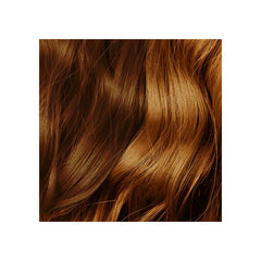 Light brown hazel hair colour swatch strand.