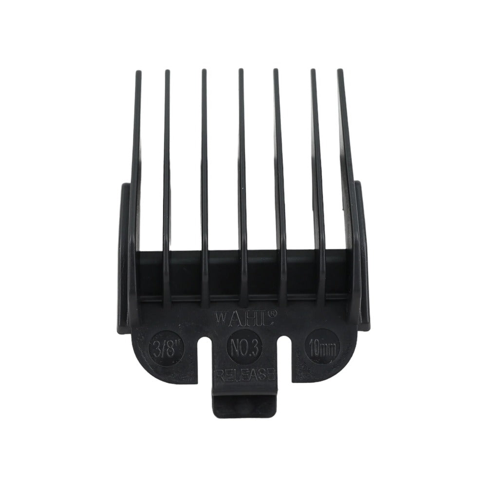 Wahl black number 3 comb attachment in black.