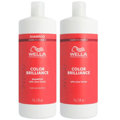 Wella - Color Brilliance -COARSE Shampoo 1000ml & COARSE Conditioner 1000ml