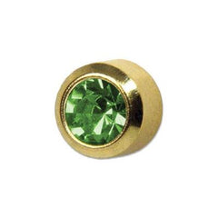 Caflon G/P Birthstone Studs August
