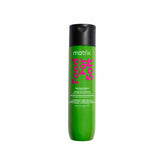 A 3000mL bottle of Matrix Food For Soft Hydrating Shampoo. The bottle is bright green with a black cap, featuring the brand name 'matrix' in white and the product name 'Food For Soft' in large pink and white lettering.