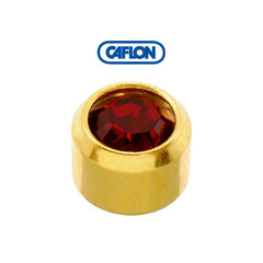 Caflon G/P Bezel Birthstone Studs January Mini