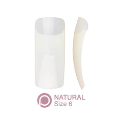 Pure Nails Natural Nail Tips - Size 6
