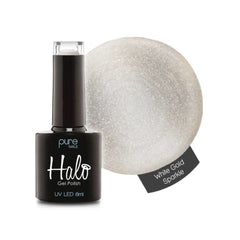 Halo Gel Polish - White Gold Sparkle