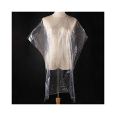 Disposable Client Protection Sleeveless Gown/Cape (Clear)