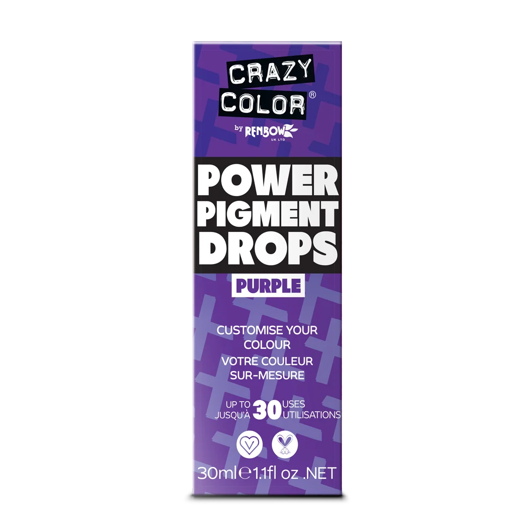 Crazy Color Power Pigment Drops Purple 30ml