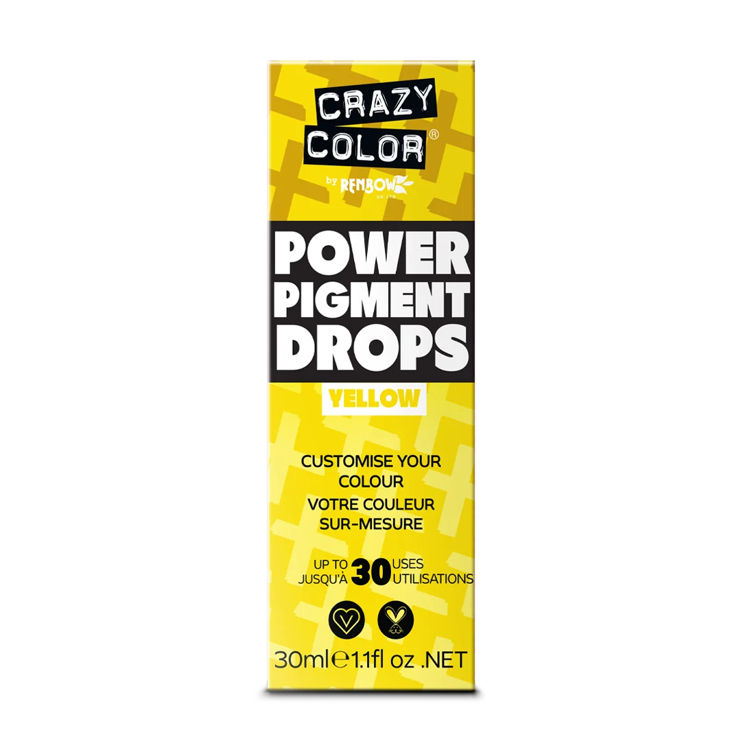 Crazy Color Power Pigment Drops Yellow 30ml