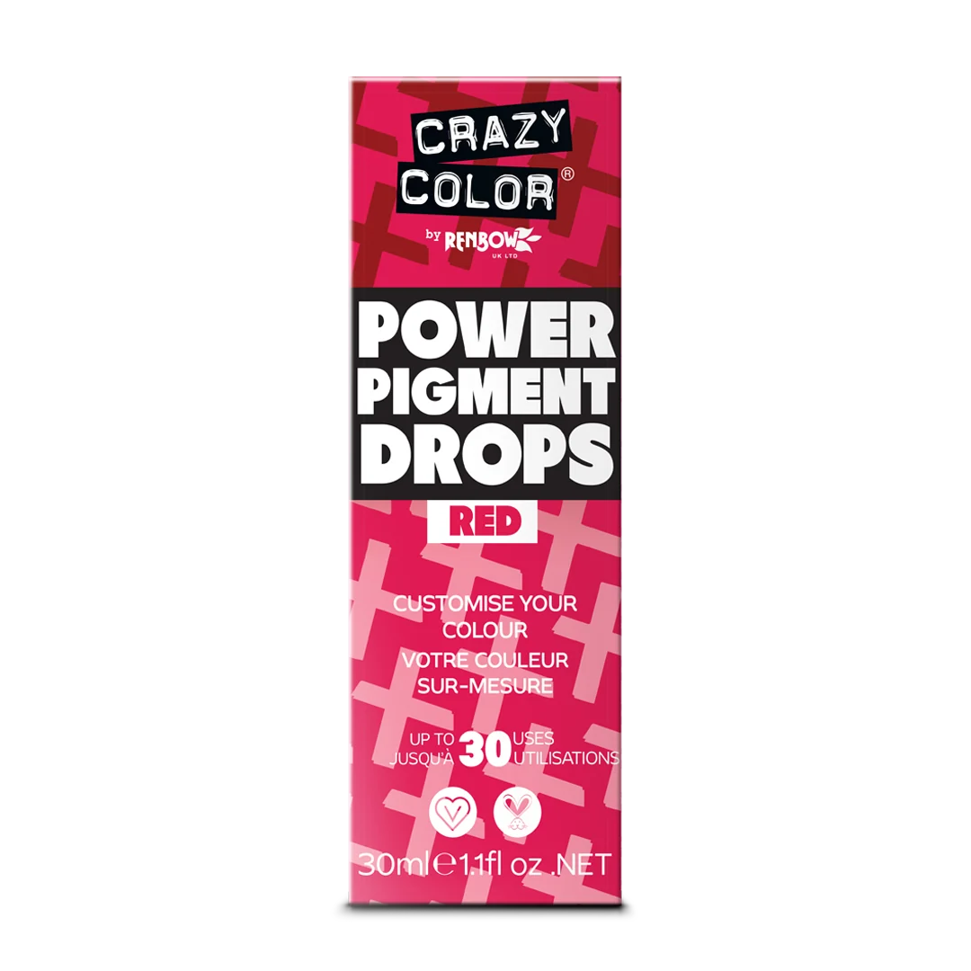 Crazy Color Power Pigment Drops Red 30ml