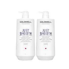 Goldwell - Just Smooth  - Shampoo 1000ml & Conditioner 1000ml