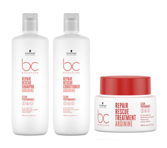 Schwarzkopf - Repair Rescue - Shampoo 1000ml & Conditioner 1000ml & Treatment 200ml