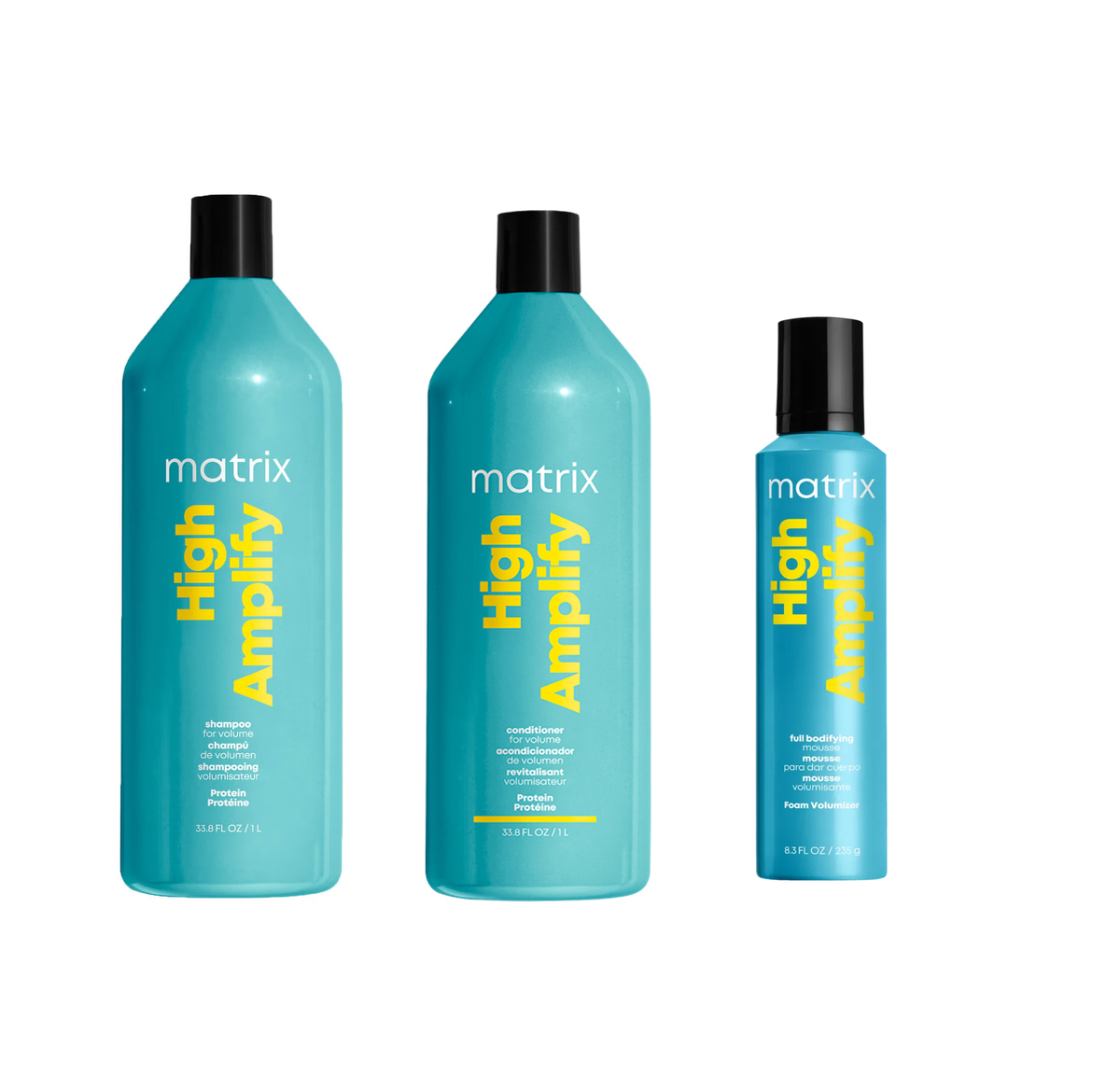 Total Results - High Amplify Shampoo 1000ml & Conditioner 1000ml & Foam Volumizer