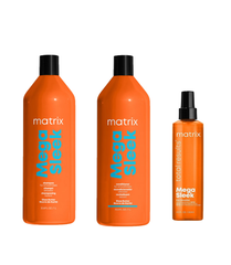 Total Results - Mega Sleek - Shampoo 1000ml & Conditioner 1000ml & Iron Smoother