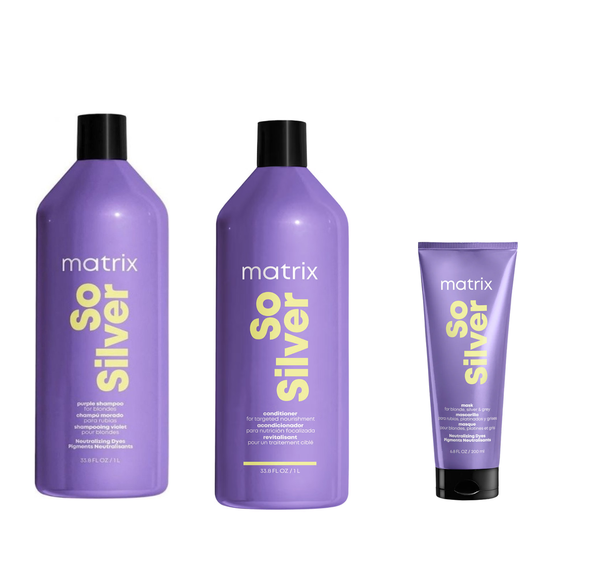 Total Results - So Silver - Shampoo 1000ml & Conditioner 1000ml & Mask 200ml