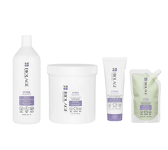Biolage - Hydrasource - Shampoo 1000ml & Conditioner 1000ml & Blowdry Lotion & Deep Treatment Pack