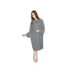 Dolly Grey Sleeved Tie Neck Hairdressing Gown