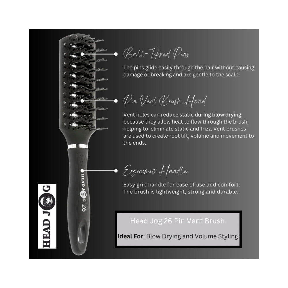 Head Jog 26 Pin Vent Brush