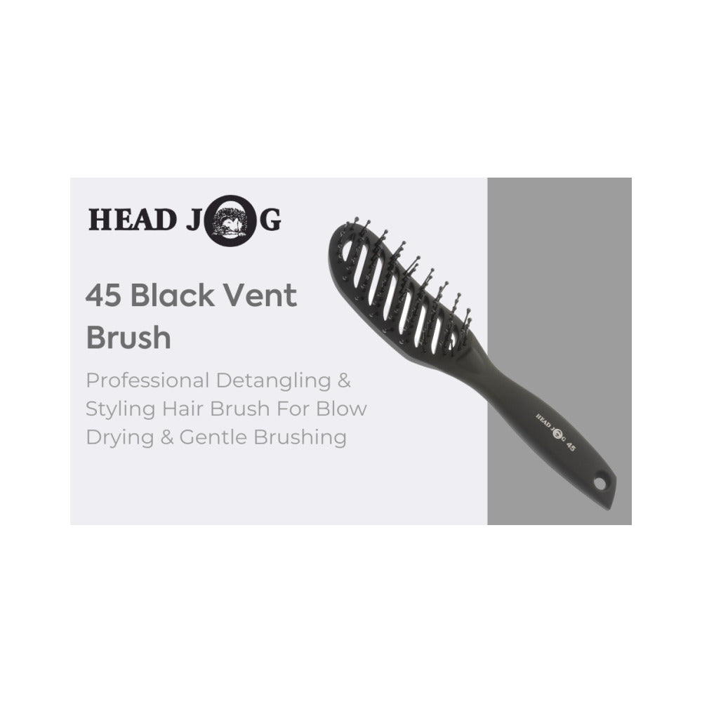 Head Jog 45 Vent Brush Black