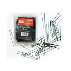 HAIR TOOLS - Pins & Grips - Plain Pins - 3" Black 500pk