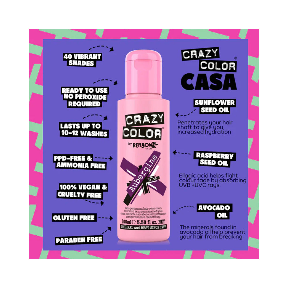 Crazy Color Aubergine
