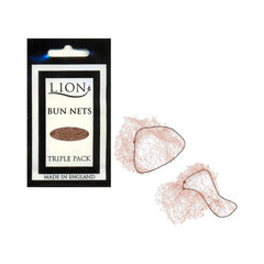 Lion Bun Nets - Light Brown (12 x 3pc)