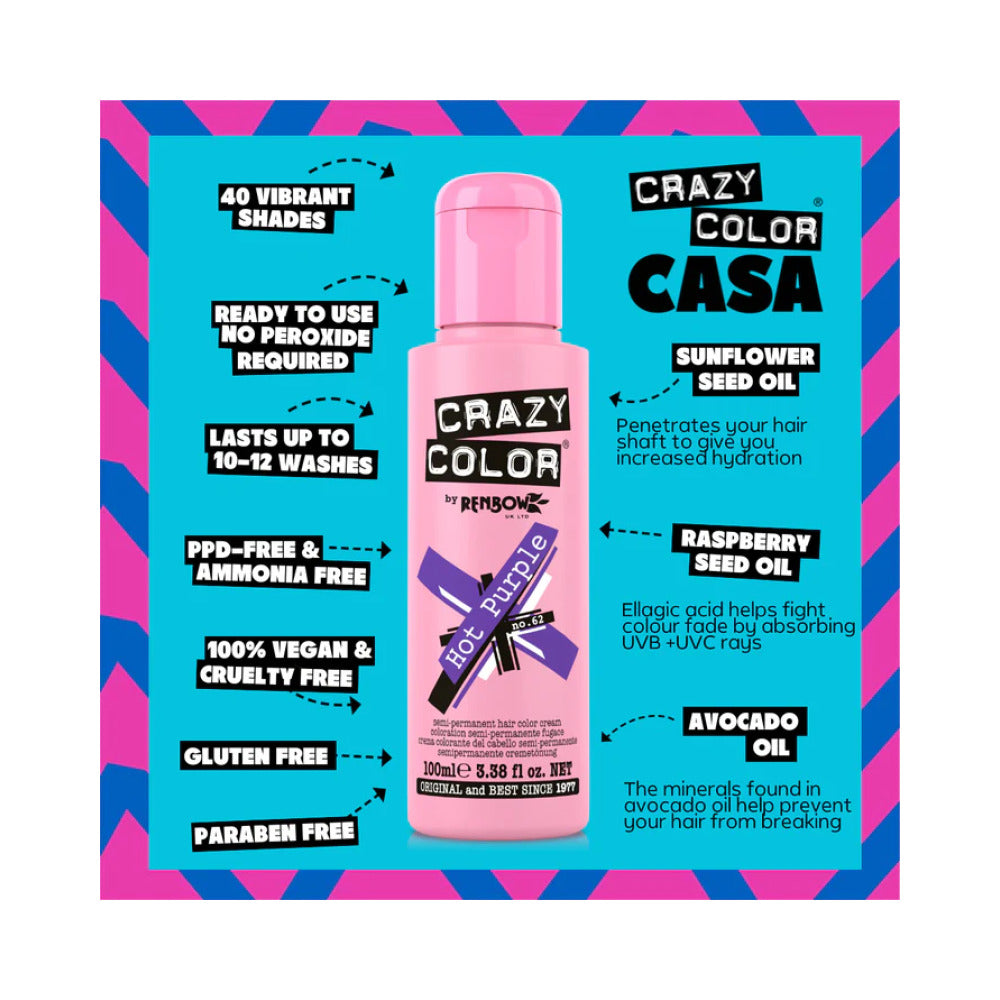 Crazy Color Hot Purple