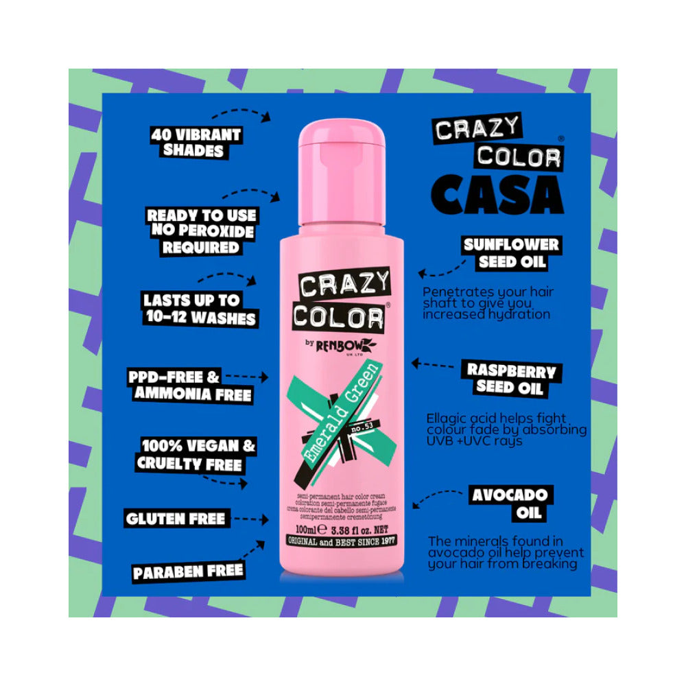 Crazy Color Emerald Green