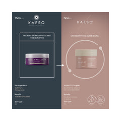 Kaeso Manicure - Mulberry & Pomegranate Sorbet Hand Scrub 95ml