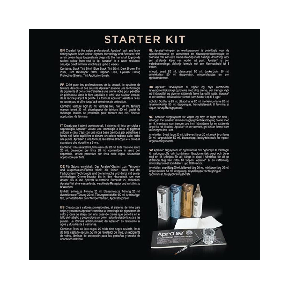 Apraise Professional Eyelash and Eyebrow Tint Starter Kit